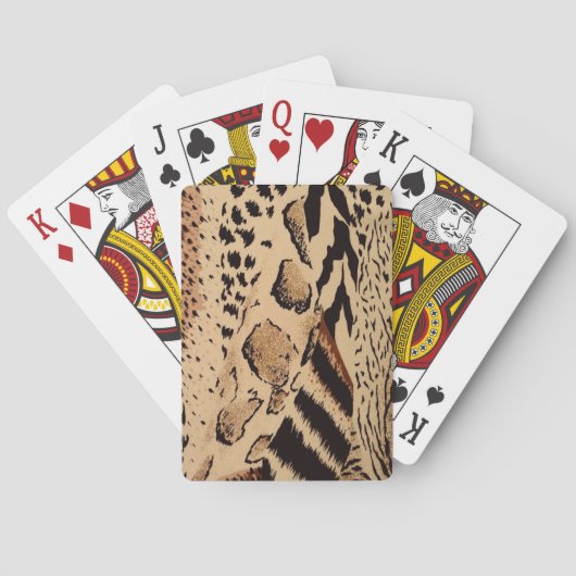 Jeu De Cartes Motif Cheetah (dos)