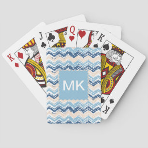 Jeu De Cartes Motif Chevron de l'océan Pacifique
