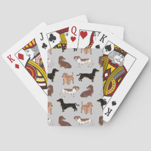 Jeu De Cartes Motif chien Dachshund