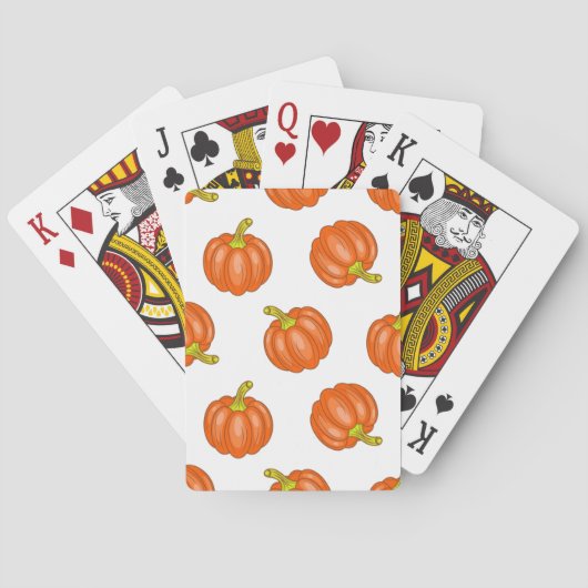 Jeu De Cartes motif citrouille (dos)