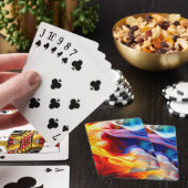 Jeu De Cartes Motif Coloré Clair (In Situ)