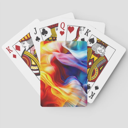 Jeu De Cartes Motif Coloré Clair (dos)