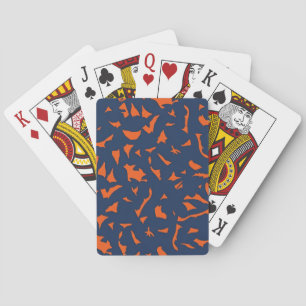 Jeu De Cartes Motif confetti Terrazzo tendance - Bleu marine et