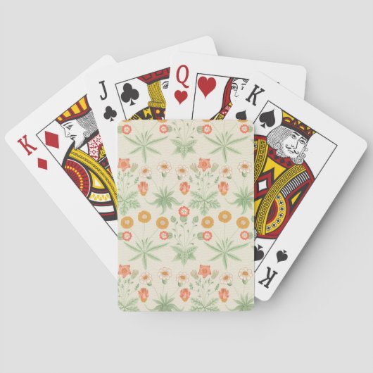 Jeu De Cartes Motif Daisy (par William Morris) (dos)