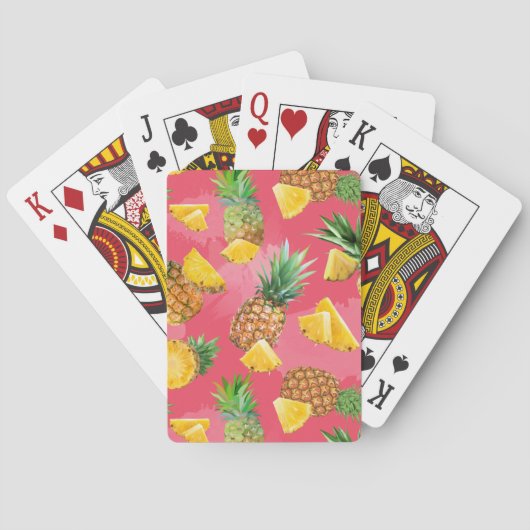 Jeu De Cartes Motif d'ananas 5 (dos)