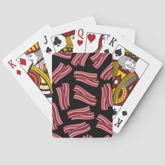Jeu De Cartes Motif de bandes de lard (dos)