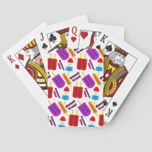 Jeu De Cartes Motif de bar à jus congelé en été