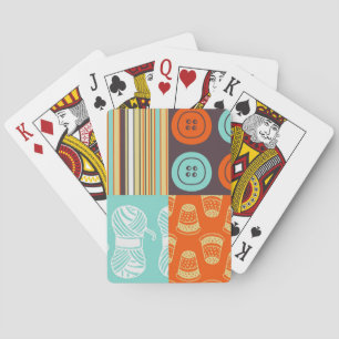 Jeu De Cartes motif de Bruit-art - cousant