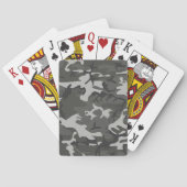 Jeu De Cartes Motif de Camouflage gris, Motif militaire, Armée (dos)