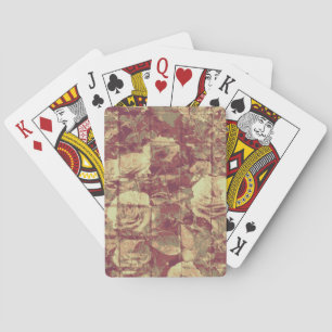 Jeu De Cartes Motif de camouflage rose sur fond de mur carrelé
