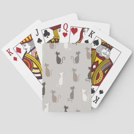 Jeu De Cartes Motif de chats (dos)