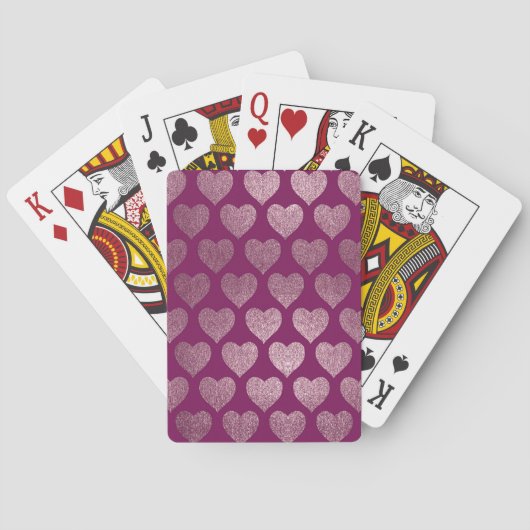 Jeu De Cartes Motif de coeur (dos)