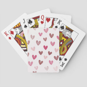 Jeu De Cartes Motif de cœur rose mignon – Design romantique et é