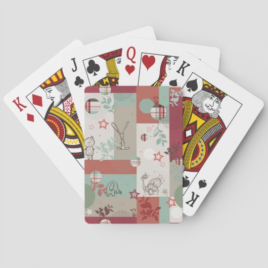 Jeu De Cartes Motif de courtepointe bébé 2 (dos)