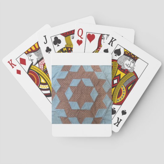Jeu De Cartes Motif de courtepointe - Château (dos)