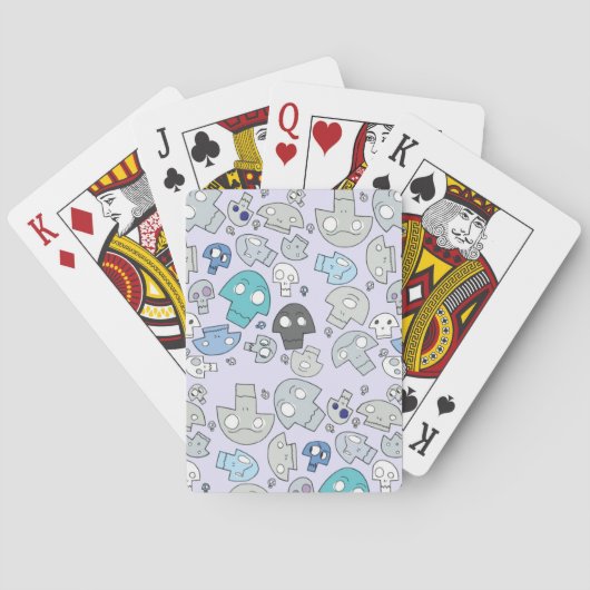 Jeu De Cartes Motif de crâne (dos)