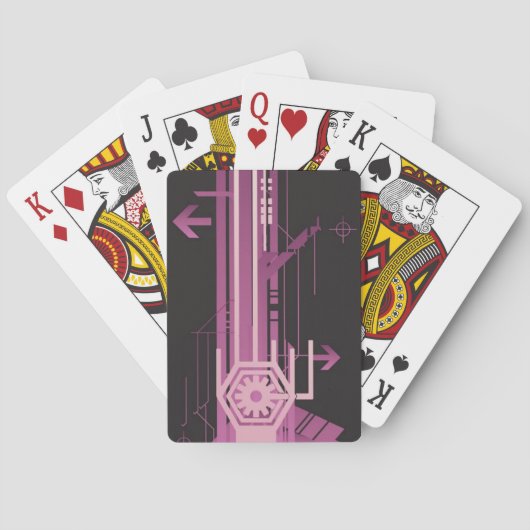 Jeu De Cartes Motif de demi-teinte technique (dos)