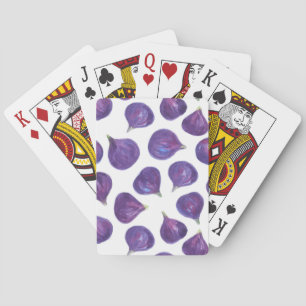 Jeu De Cartes Motif de figues aquarelle