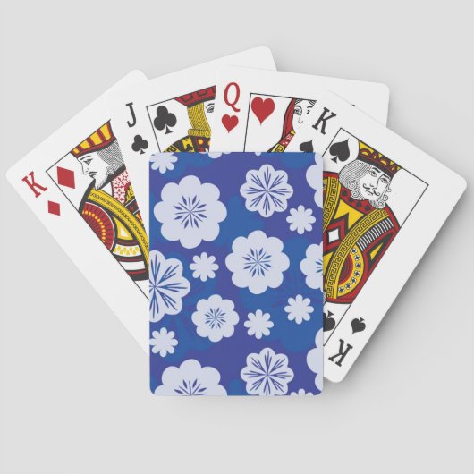 Jeu De Cartes motif de fleur (dos)