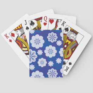 Jeu De Cartes motif de fleurs
