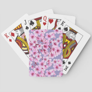 Jeu De Cartes Motif de fleurs de cerisiers