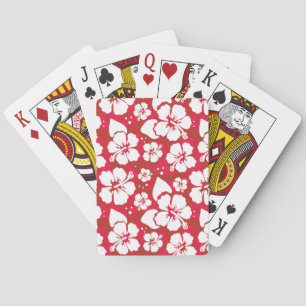 Jeu De Cartes Motif de fleurs de ketmie