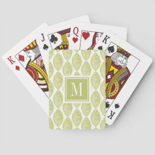 Jeu De Cartes Motif de fleurs du monogramme Hygge