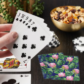 Jeu De Cartes Motif de fleurs feuille de palme (In Situ)
