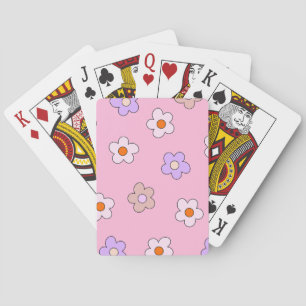 Jeu De Cartes Motif de fleurs pastel mignon