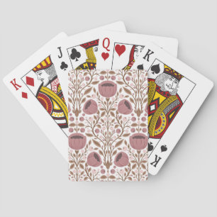 Jeu De Cartes Motif de fleurs sauvages