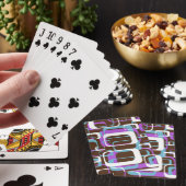 JEU DE CARTES MOTIF DE FORMES RÉTRO (In Situ)