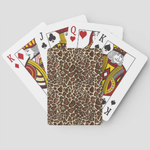 Jeu De Cartes Motif de fourrure de girafe camouflage