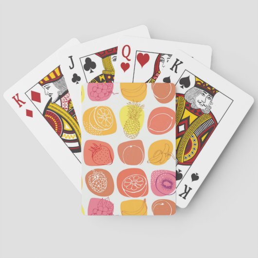 Jeu De Cartes Motif de fruits (dos)