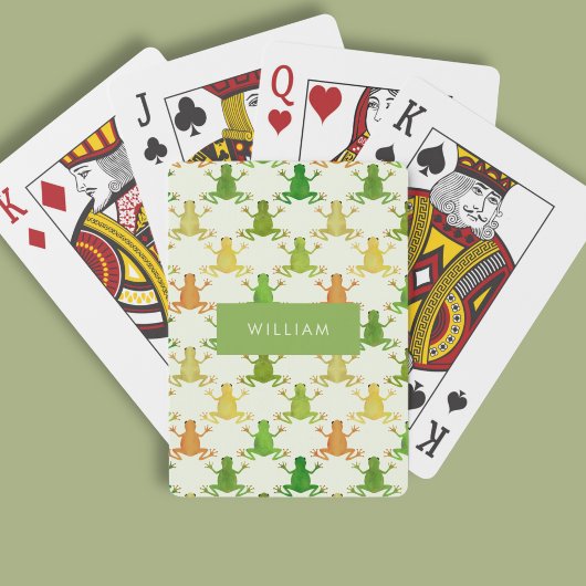Jeu De Cartes Motif de grenouille