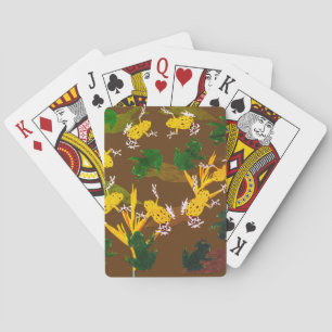 Jeu De Cartes Motif de grenouilles tropicales