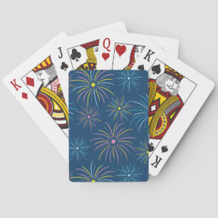 Jeu De Cartes Motif de la fête de la Saint-Sylvestre aux couleur