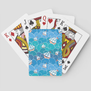 Jeu De Cartes Motif de la mer des Rochers