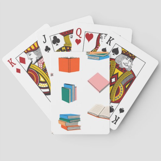 Jeu De Cartes Motif de livre (dos)