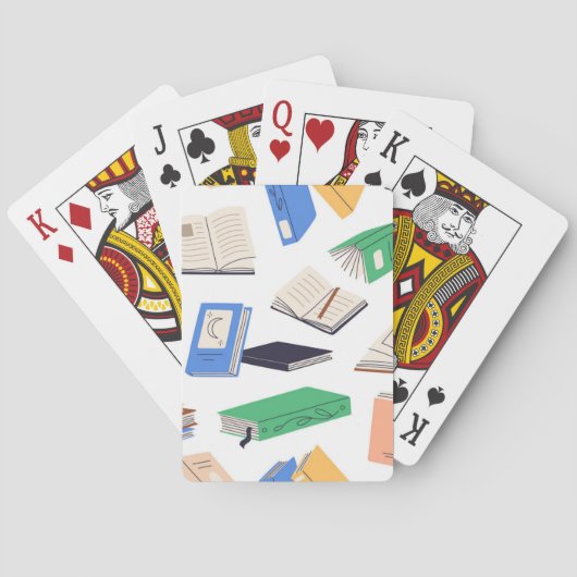 Jeu De Cartes Motif de livre (dos)