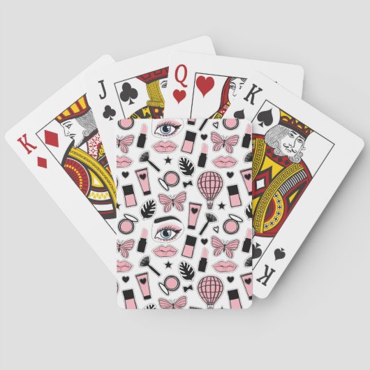 Jeu De Cartes Motif de maquillage (dos)