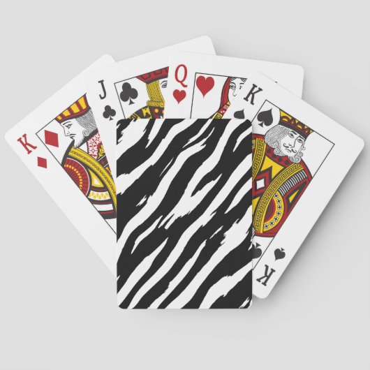 Jeu De Cartes Motif de mode classique Zebra Print Stripe (dos)