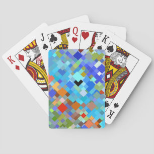 Jeu De Cartes Motif de mosaïque abstrait #3