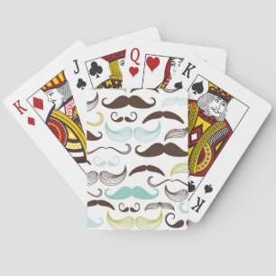 Jeu De Cartes Motif de moustache, rétro style 2