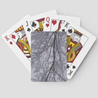 Jeu De Cartes Motif de neige dans les arbres