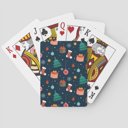 Jeu De Cartes Motif de Noël 96 (dos)