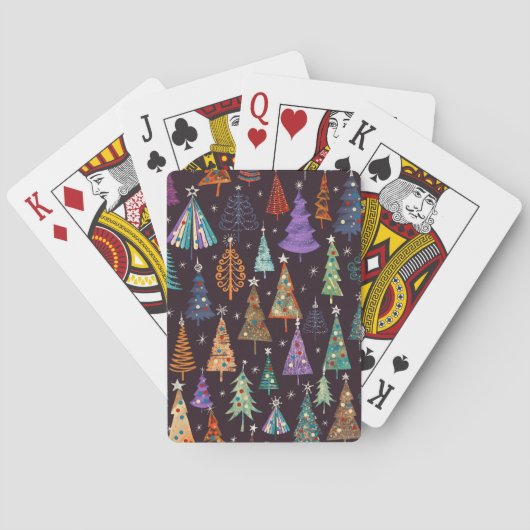Jeu De Cartes Motif de Noël Festif (dos)