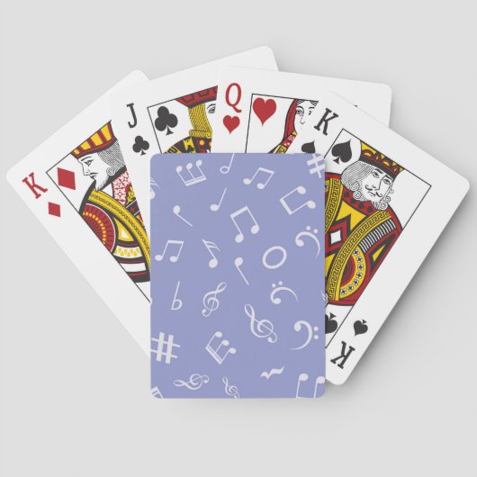 Jeu De Cartes Motif de notes de musique (dos)