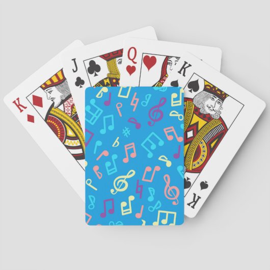 Jeu De Cartes Motif de notes musicales (dos)