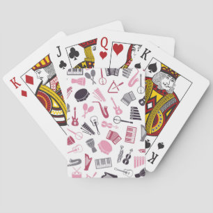 Jeu De Cartes Motif de notes musicales