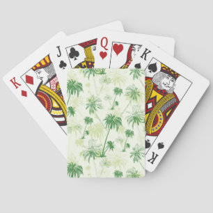 Jeu De Cartes Motif de palmier vert